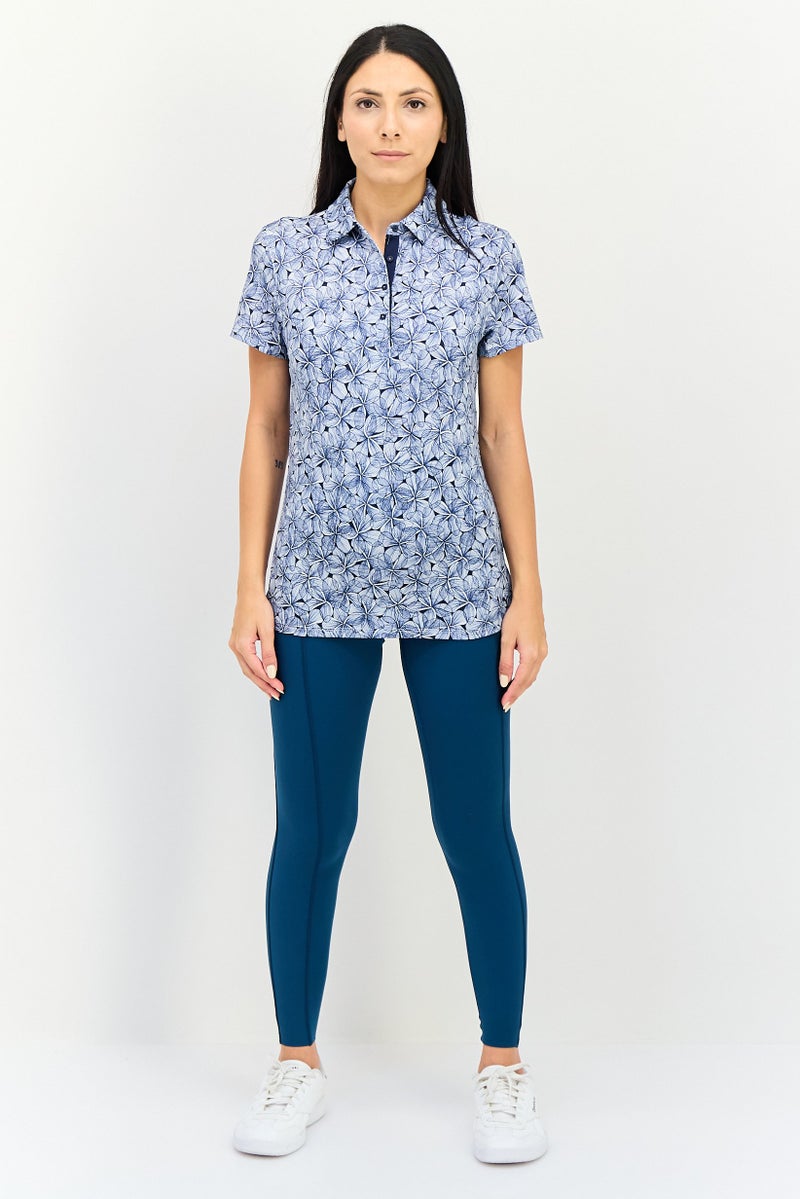 PUMA تي شيرت بولو خارجي قصير الأكمام للنساء، متعدد الألوان - Image 4